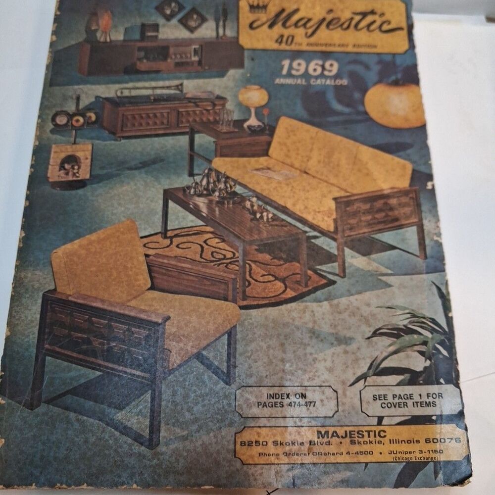 Vintage 1969 Majestic Catalog   Home 488 pages 40th Anniversary Edition